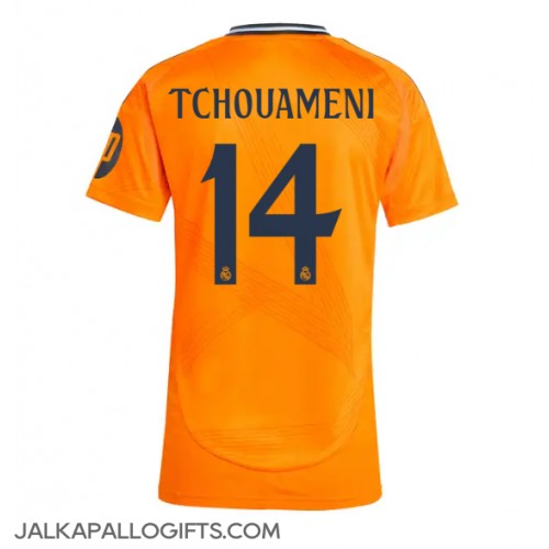 Real Madrid Aurelien Tchouameni #14 Vieraspaita Naiset 2024-25 Lyhythihainen